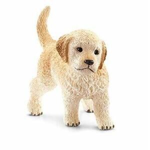 Schleich Hand-Painted Golden Retriever Puppies, Realistic Miniature, Vinyl